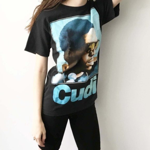 Bravado Tops - Kid Cudi Rap Tee Shirt Graphic Tour Concert Rapper